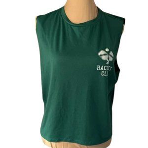 Green medium Top Racquet club no sleeve